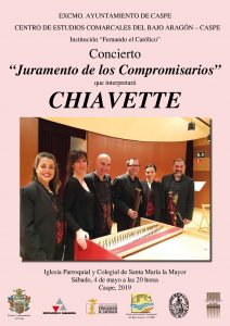 CONCIERTO "CHIAVETTE" @ Colegiata de Santa María la Mayor de Caspe | Caspe | Aragón | España