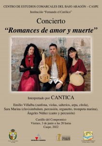 CONCIERTO "Romances de amor y muerte" @ Castillo del Compromiso | Caspe | Aragón | España