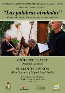 Concierto-Recital " Las palabras olvidadas" @ Convento de Santo Domingo | Caspe | Aragón | España
